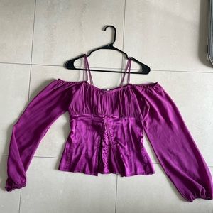Y2K top in Magenta by Marciano